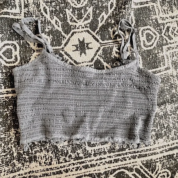 Brandy Melville Distressed Crop Top: Size OS - Picture 1 of 1